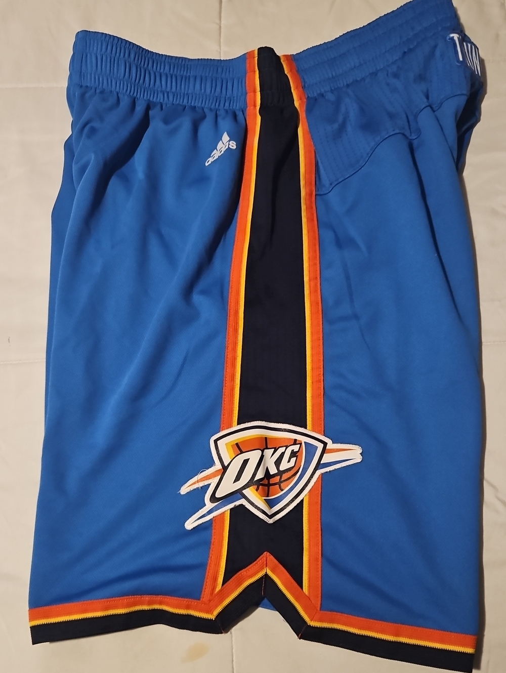 adidas Blue OKC Accent Basketball Shorts
